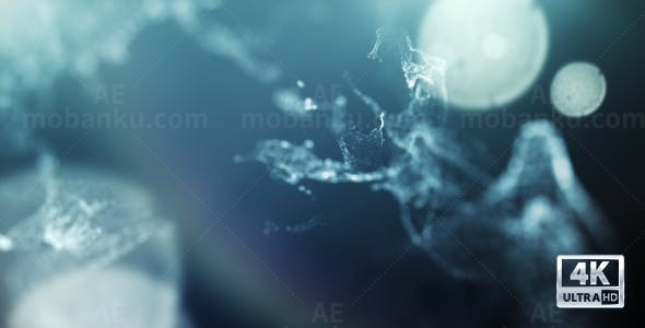 抽象梦幻粒子开场片头AE模板