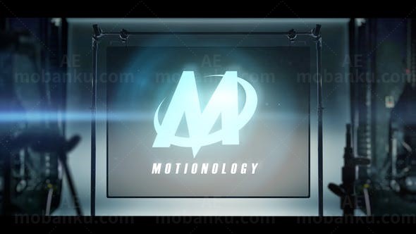投影仪文字标题Logo演绎动画AE模板