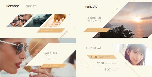 简洁广告电视栏目包装AE模板