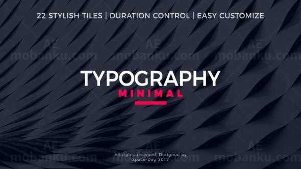 22组优雅文字标题动画AE模板