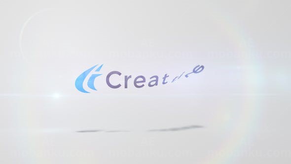 简单翻转Logo演绎动画AE模板