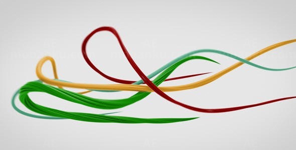 三维路径线条Logo演绎动画AE模板