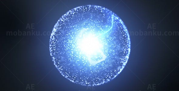 能源标志动画AE模板