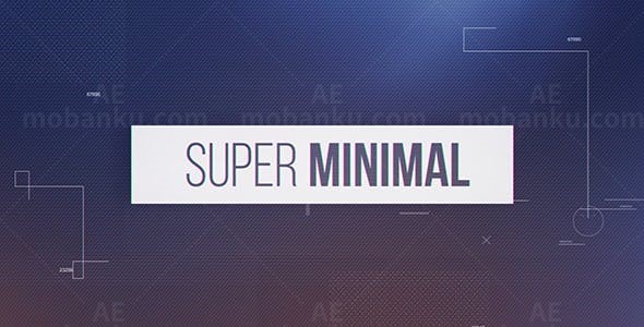 简洁商务图片文字介绍片头AE模板