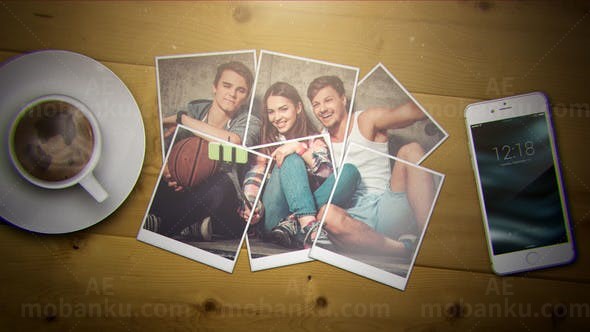 美好回忆相册照片开场AE模板