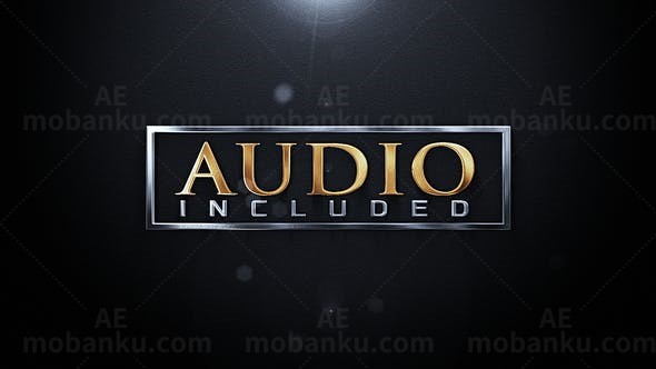 三维优雅钢铁质感Logo演绎动画AE模板