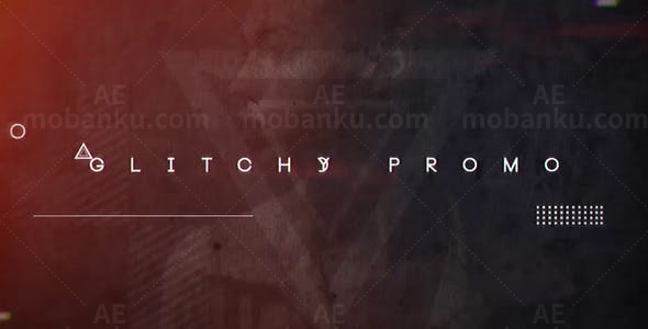 信号损坏图片展示开场AE模板