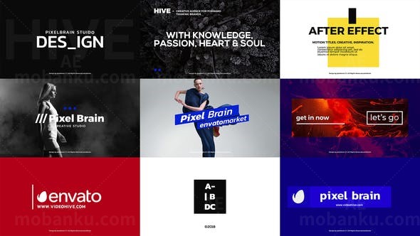 31组创意时尚文字标题动画AE模板