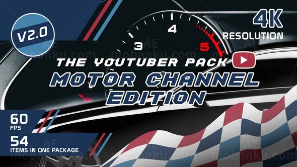 网络视频汽车栏目包装AE模板