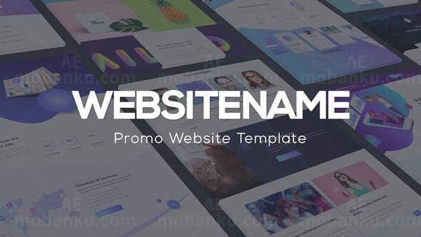 现代网站宣传展示动画AE模板