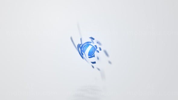 破碎汇聚Logo演绎动画AE模板