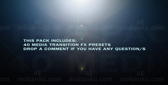 简洁优雅媒体照片转换过渡AE模板