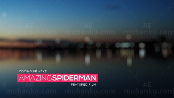 简单人名字幕条动画AE模板