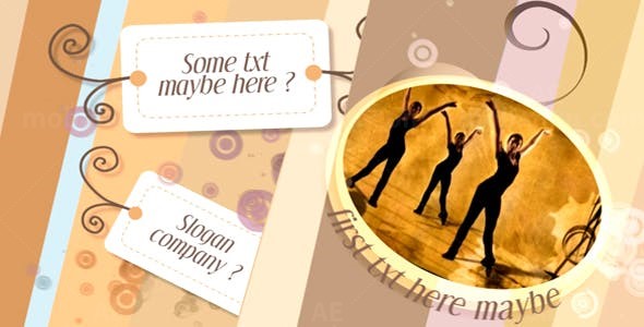 多彩复古介绍片头AE模板