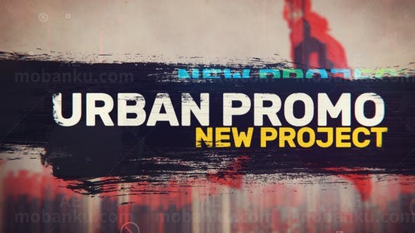 运动视频包装开场AE模板