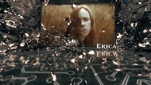 粉碎飞溅特效AE模板