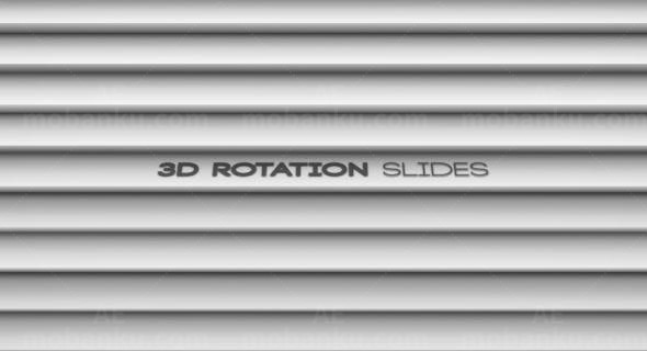 百叶翻转展示AE模板