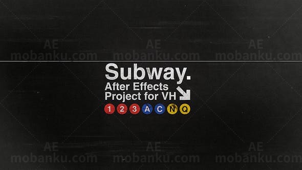 故障效果视频展示AE模板