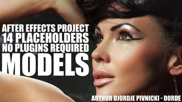 时尚人物介绍开场AE模板