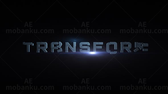 变形文字动画预设AE模板