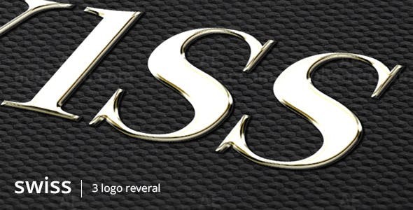 金银标志展示AE模板