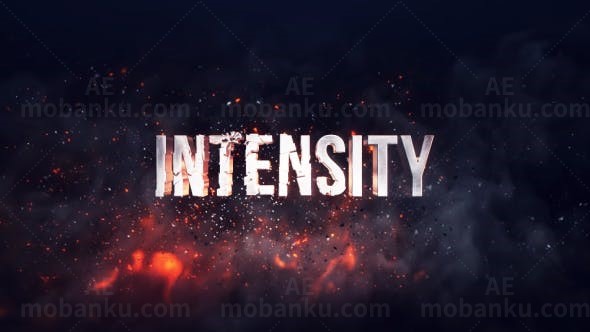 大气三维文字片头宣传开场AE模板