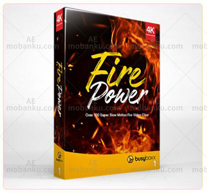 101个真实火焰燃烧特效叠加4K高清视频素材 BB 01