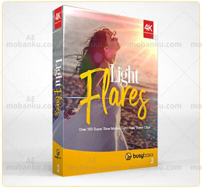 155组4K彩色闪耀镜头光晕耀斑光效视频素材 BB03