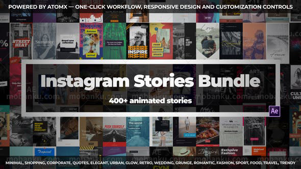 AE脚本-400组日常生活时尚创意婚礼笔刷INS竖屏文字视频排版动画