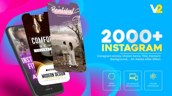 AE脚本-610组INS竖屏文字标题字幕图片排版动画预设