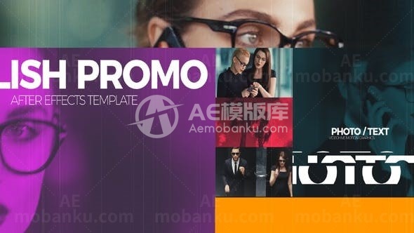 现代风格商务版面宣传AE模板