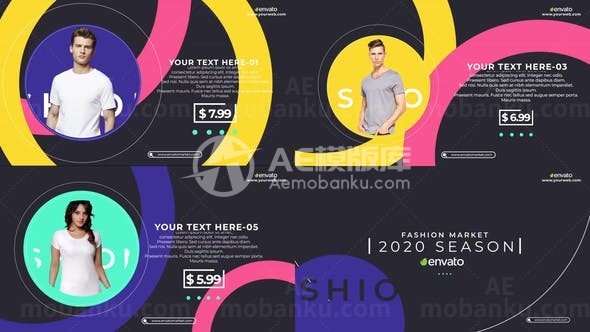 时尚服装商品广告宣传AE模板