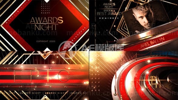 颁奖典礼节目预告包AE模板