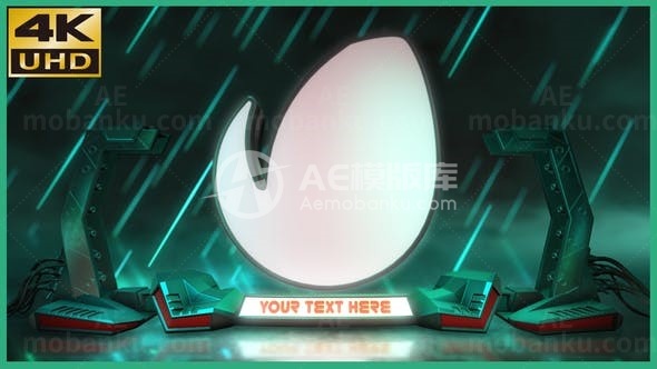 科幻元素广告标志片头AE模板