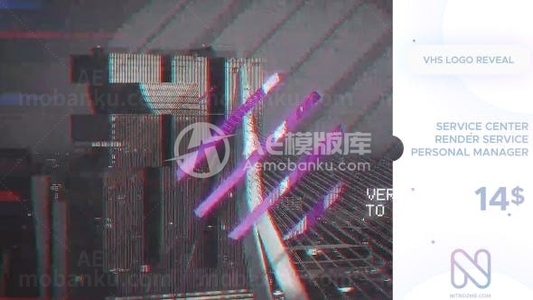 故障抽象效果标志展示AE模板