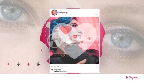 手机端社交媒体图文宣传包AE模板