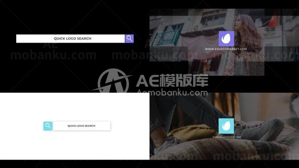 搜索引擎标志动态展示AE模板