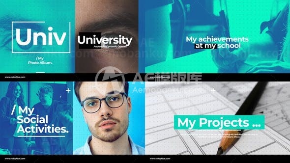 生活影集展示片头AE模板