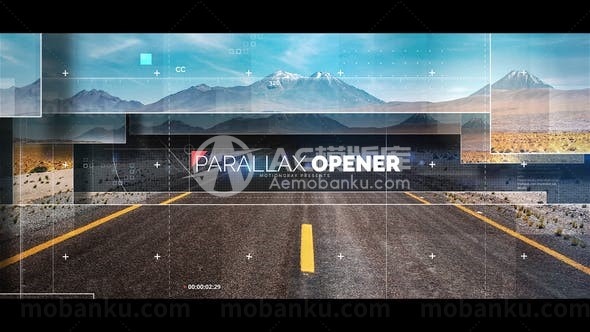 立体视觉差异效果转场效果片头AE模板