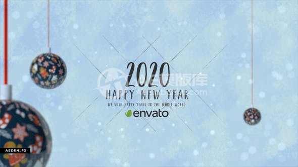 三维动画圣诞节梦幻视频AE模板