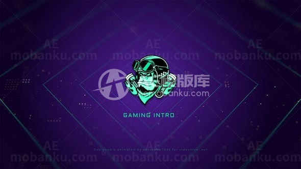 游戏俱乐部标志片头AE模板