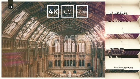 建筑设计效果图幻灯片AE模板