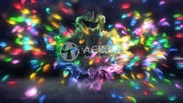 蝴蝶纷飞特效标志展示AE模板