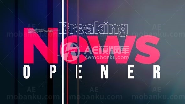 全球新闻直播片头AE模板