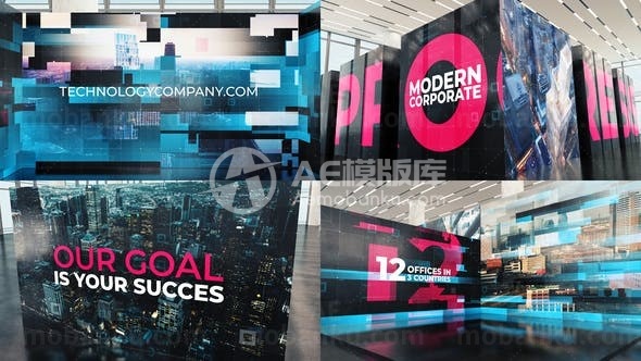 高科技显示屏商企宣传AE模板