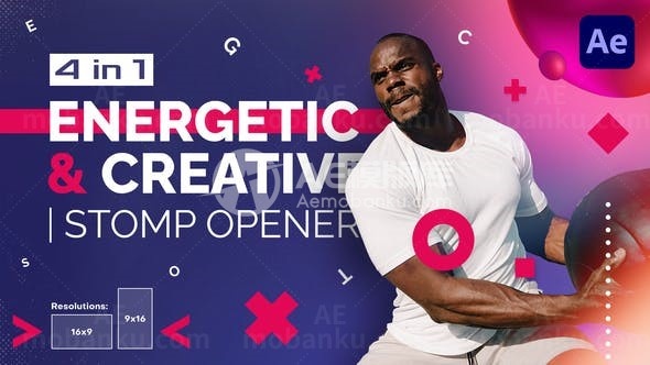 节奏性设计片头AE模板