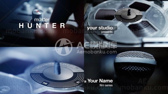 音频播放设备片头AE模板