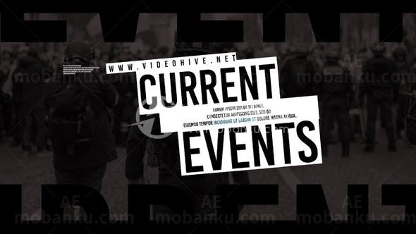 大型活动新闻报道AE模板