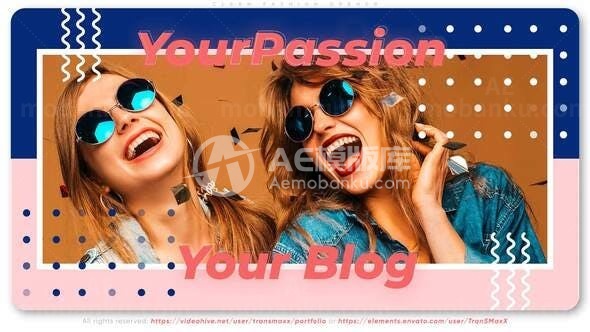 时尚广告图片视频宣传AE模板