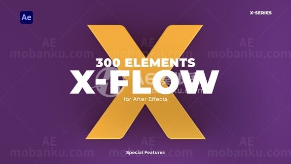 300组动画元素广告图标AE模板